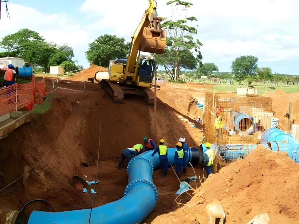 Illustrative water distribution scene